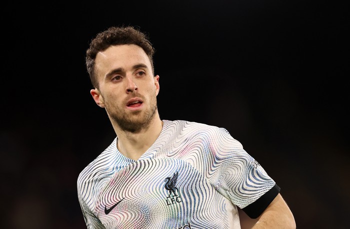 LONDON, ENGLAND - FEBRUARY 25: Diogo Jota of Liverpool during the Premier League match between Crystal Palace and Liverpool FC at Selhurst Park on February 25, 2023 in London, England. (Photo by Catherine Ivill/Getty Images)