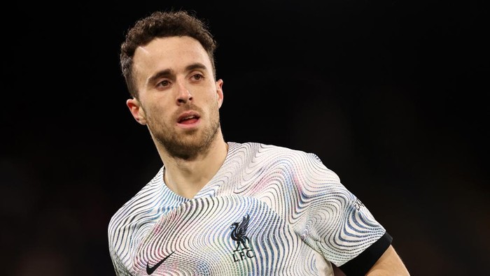 LONDON, ENGLAND - FEBRUARY 25: Diogo Jota of Liverpool during the Premier League match between Crystal Palace and Liverpool FC at Selhurst Park on February 25, 2023 in London, England. (Photo by Catherine Ivill/Getty Images)