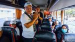 Momen Erick Thohir Lepas Rombongan Mudik Gratis BUMN di GBK