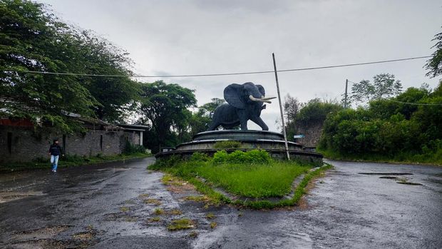 Kondisi Kampung Gajah yang kini terbengkalai. (Dok. Detik/Whisnu Pradana)