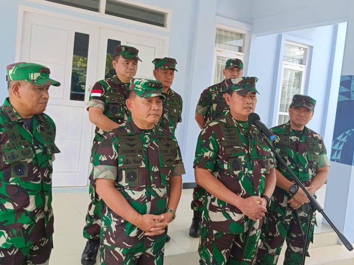 Panglima TNI Yudo Margono saat jumpa pers di Mimika. Dokumen Istimewa