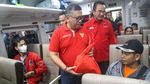 PDIP Lepas Keberangkatan Pemudik dengan Kereta Api