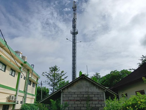 Tower bodong di Kuta Selatan dibongkar beberapa waktu lalu.