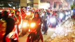 Pemudik Motor Mulai Padati Jalan Raya Kalimalang