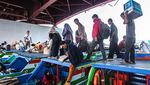 Potret Mudik Jalur Sungai di Palembang