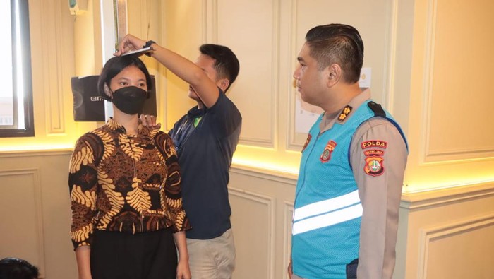 Proses rekrutmen anggota Polri Tahun 2023.