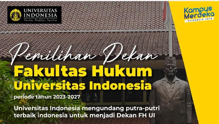 Seleksi dekan FH UI.