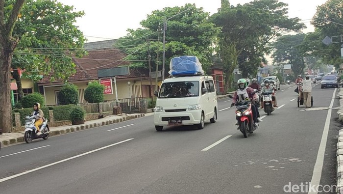 Situasi arus lalin di Ciamis, Selasa (18/4/2023).