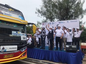 TASPEN Lepas 3.000 Peserta Mudik Gratis Tujuan Malang hingga Medan