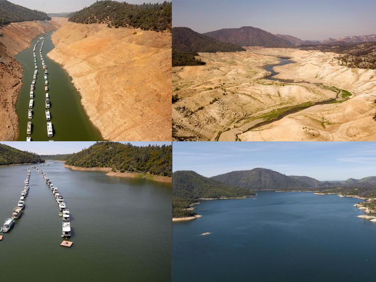 Waduk Terbesar di California yang Mengering Mulai Sehat Lagi