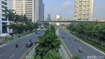 Pemandangan Langka Sepinya Jakarta yang Mulai Ditinggal Perantau