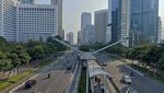 Pemandangan Langka Sepinya Jakarta yang Mulai Ditinggal Perantau