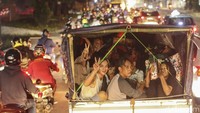 Cuti bersama yang dimulai pada Rabu (19/4/2023) dimanfaatkan para pemudik yang ingin pulang kampung.