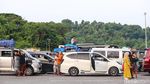 Penampakan Panjangnya Antrean Kendaraan Pemudik di Pelabuhan Merak