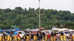 Penampakan Panjangnya Antrean Kendaraan Pemudik di Pelabuhan Merak