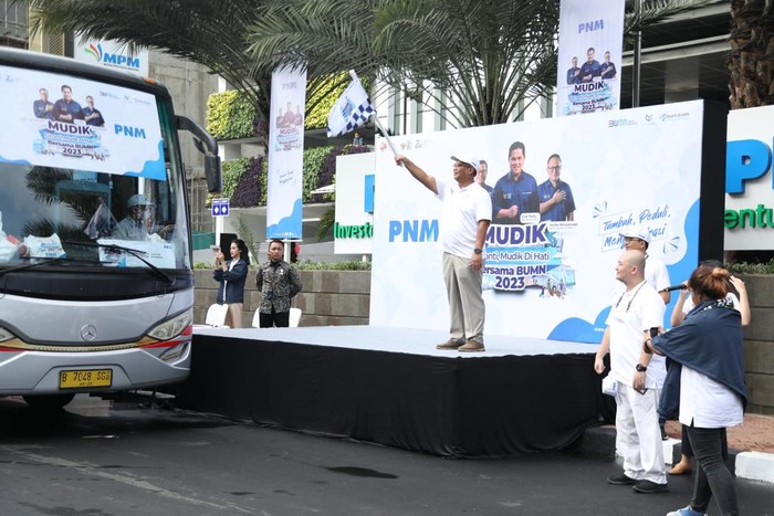 PNM Dukung Penyelenggaraan Mudik Bersama BUMN untuk Nasabah & Karyawan