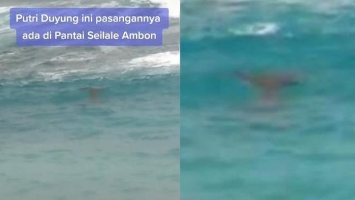 Video penampakan mirip putri duyung di Ambon sempat viral pada tahun 2022. Netizen pun memberikan reaksinya.