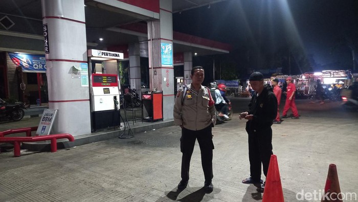Suasana di SPBU 41221 Pantura wilayah Gempolsari, Kecamatan Patokbeusi, Kabupaten Subang, Rabu (19/4/2023).