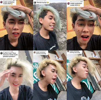 Alif kini tampil dengan gaya rambut cepblue dan ceprang kembali jadi perbincangan warganet di media sosial.