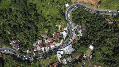Arus Mudik di Jalur Selatan Macet, Ini Penampakannya