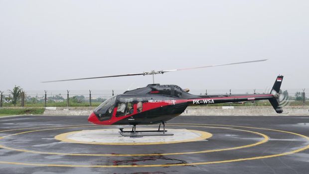Mudik menggunakan helikopter