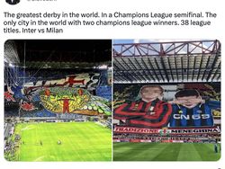 Riuh Netizen Sambut Derby della Madonnina Tersaji Lagi di Liga Champions