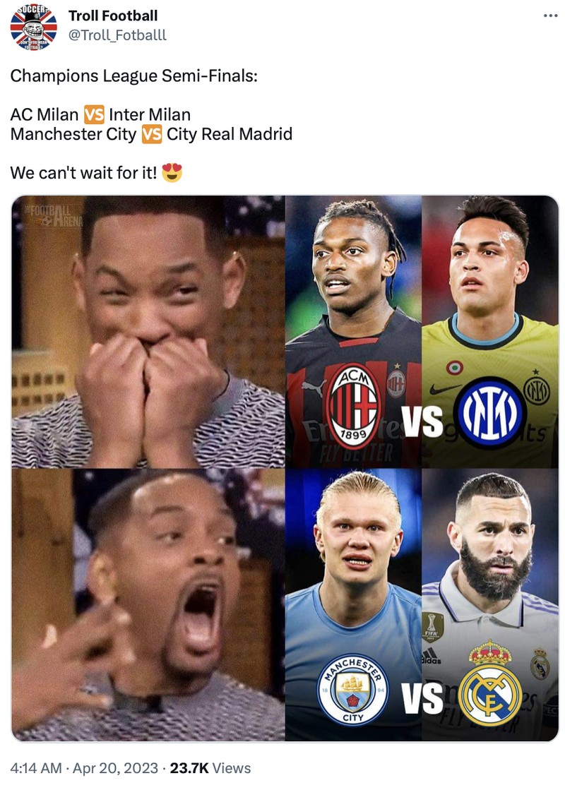 Meme Inter vs AC Milan