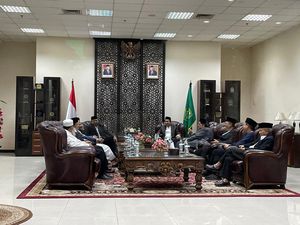 Menag Yaqut Tiba di Kemenag untuk Sidang Isbat Penentuan 1 Syawal 1444 H