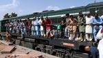 Padatnya Kereta Api di Pakistan Jelang Lebaran