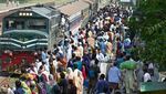 Padatnya Kereta Api di Pakistan Jelang Lebaran