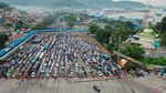 Penampakan dari Udara Arus Mudik di Pelabuhan Merak