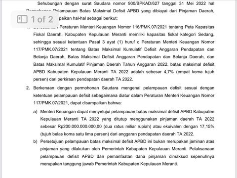 Surat S-69/MK.7/2022 tertanggal 22 Juni 2022 (Tangkapan layar twitter @prastow)