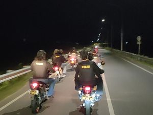 Tim Gabungan Patroli Jalanan Kota Kediri Cegah Kejahatan Jelang Lebaran