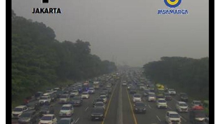 Titik kemacetan di Tol Cikampek