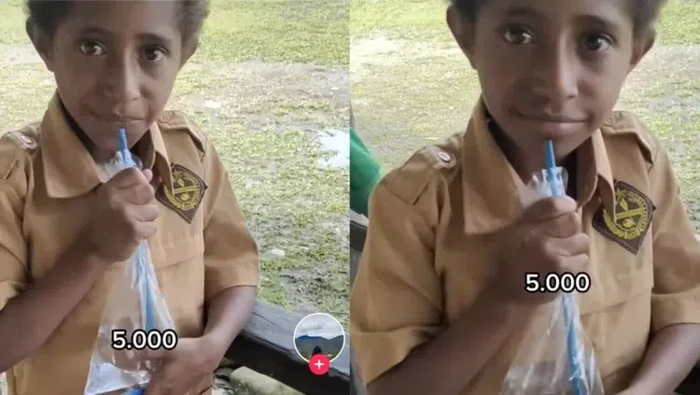Viral Harga Air Putih di Kantong Plastik Rp 5 Ribu di Papua Bikin Netizen Kaget