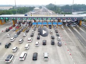 H-1 Lebaran, Tol Cikampek Lancar