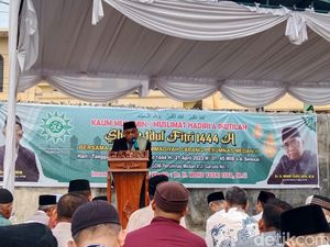 Warga Muhammadiyah Salat Id di GDM Perumnas Mandala, Ini Pesan Penceramah