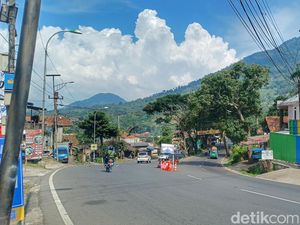 Jalur Cikaledong Nagreg Ramai Lancar di H-7 Lebaran