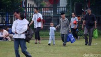 Jemaah Muhammadiyah datang dengan berjalan kaki hingga menggunakan kendaraan bermotor.