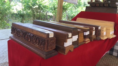 Koleksi lontar di Museum Pustaka Lontar Dukuh Penaban.