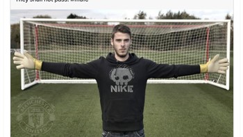 Password untuk menembus De Gea ternyata adalah Maguire. Foto: Twitter