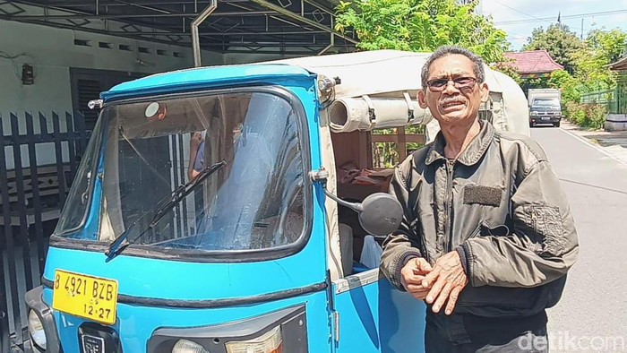 Pemudik nyetir bajaj ke Madiun