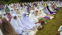 Salat Idul Fitri Jemaah Muhammadiyah Di Berbagai Daerah