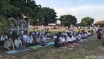 Potret Ribuan Warga Salat Id di Alun-alun Kidul Jogja