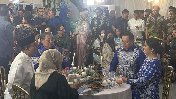 Anies hadiri acara open house partai Demokrat (dok istimewa)
