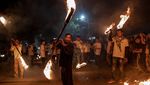 Atraksi Api Semarakkan Idul Fitri di Yogyakarta