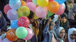 Keceriaan Anak-anak Palestina Rayakan Lebaran