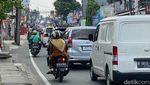 Potret Panjang Macet di Jalan Raya Sawangan-Jalan Mochtar Depok