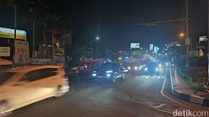 Lalu lintas di Puncak Bogor (Rizky Adha Mahendra/detikcom)