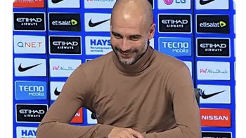 Guardiola siap menyambut Arsenal di Etihad dalam perebutan jawara Liga Inggris. Siapa yang akan menang ya? Foto: Twitter